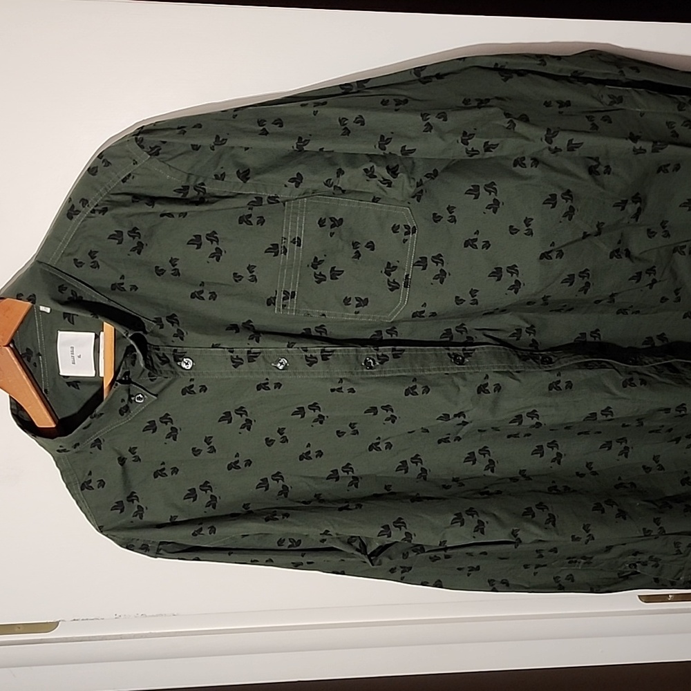 Billy Reid XL Dark Green w Black Designer Clothing Not Designer Prices - Picture 5 of 5